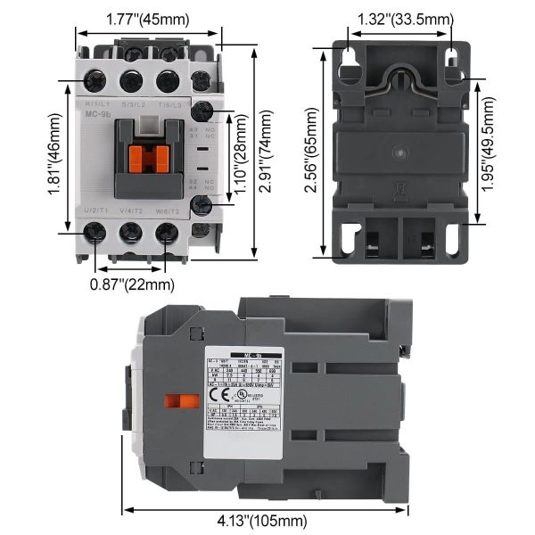 MC-9b-24V CONTACTOR 3F 9A BOBINA 24V LS - Imagen 4